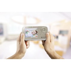 Motorola VM483 Baby Video Monitor 300m FHSS - Gold & White | Secure & Clear Connection